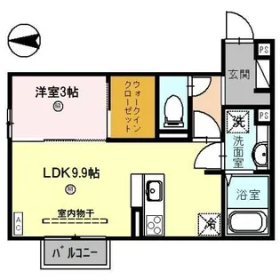 フィーカ【1階】の間取り