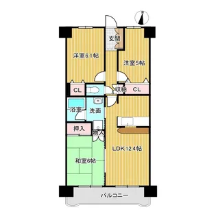 ジェンティール川口【2階】の間取り