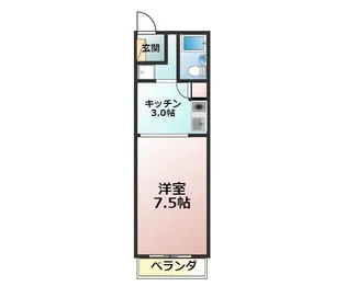 阿部コーポA棟【1階】の間取り