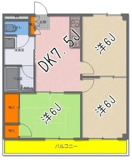 メゾン・アンパー【3階】の間取り