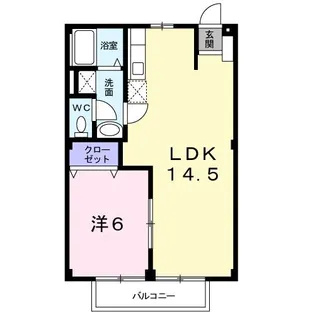 ロイヤルグリーンハイツ【2階】の間取り