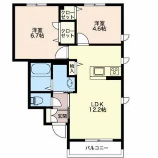 シャーメゾン黒田【1階】の間取り