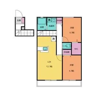 ドミール智 D【2階】の間取り