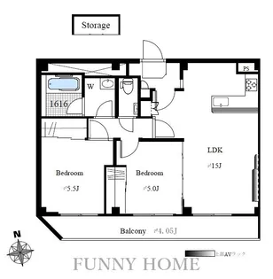 SUNLIT HILLS【2階】の間取り