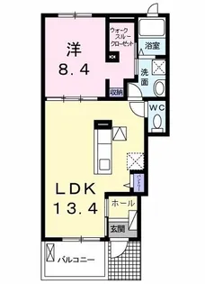 ウィステリアタウン III【1階】の間取り