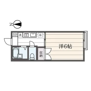 アメニティハイツB【2階】の間取り