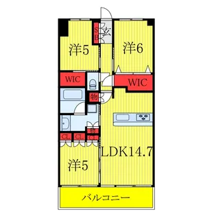 ヴェレーナグラン北赤羽マナープレイス【5階】の間取り