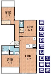 メゾン・ミユキ【4階】の間取り