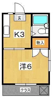 エスペラントハイム【1階】の間取り