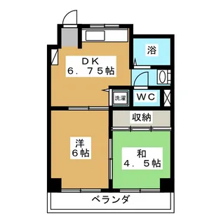 キャッスル北松戸【2階】の間取り