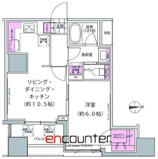 プレジリア東日本橋【4階】の間取り