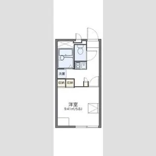 レオパレスエルパセオIII【2階】の間取り