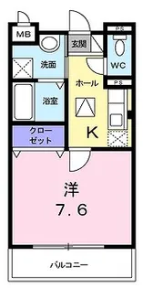 プラシードカーサI【1階】の間取り