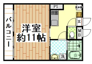 長瀬アーバンハイツ【3階】の間取り