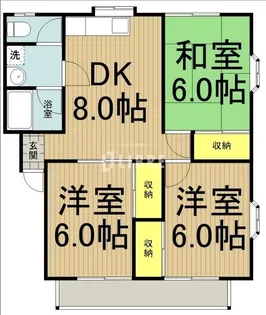 エスポワール壱番館【2階】の間取り