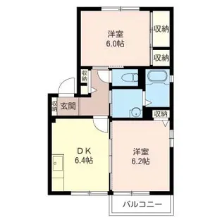 パークハイツ【1階】の間取り