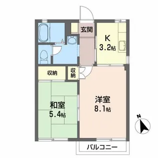 ウェストヴィレッジ野田 D【2階】の間取り