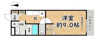 ラ・ベル・コリンヌ・ヒロタ【2階】の間取り