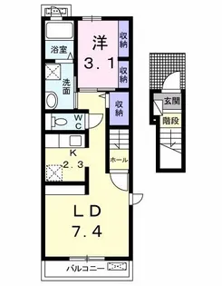 サラマンカ I【2階】の間取り
