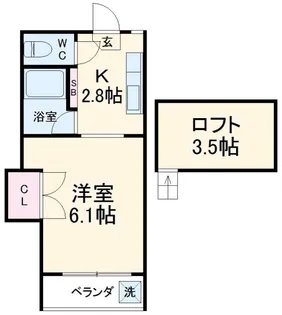 コア21【2階】の間取り