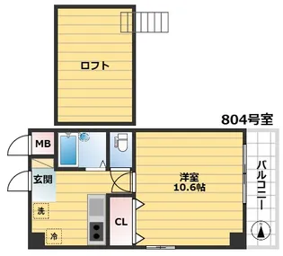 アクシスE【8階】の間取り