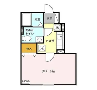 グレイタス楢山【1階】の間取り