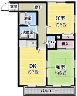 D.C.Hills【1階】の間取り