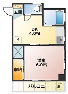 トーワビル【4階】の間取り