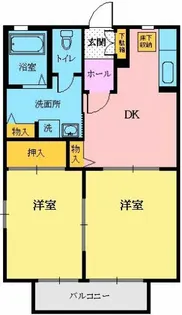 ラフィネコートA【1階】の間取り