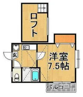 サクシードコートII【1階】の間取り