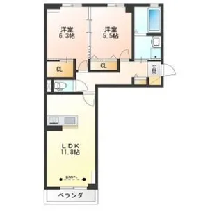 ヴィラーチェS【1階】の間取り