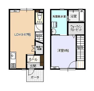 ビオラ木津B棟【1階】の間取り