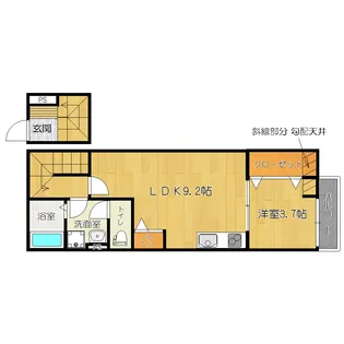 ラフィーノあすと長町【3階】の間取り