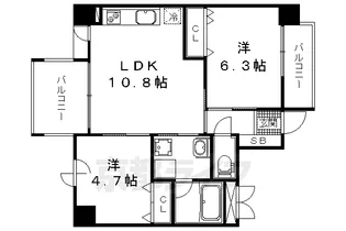 LATTICE HIGASHINO【4階】の間取り