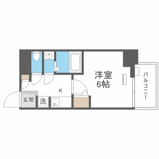 Le-Bear天王寺東【4階】の間取り