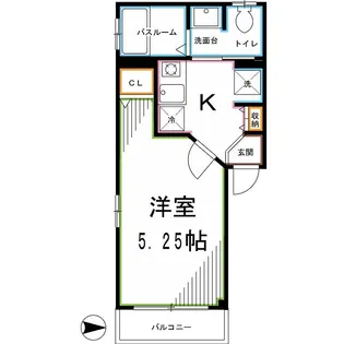 カルム東中野【2階】の間取り