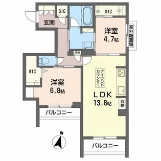 Paradiso琴平【4階】の間取り