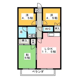 ファーストロベリア【2階】の間取り