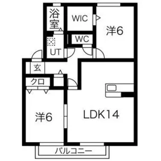 ディーグラフォート B棟【2階】の間取り