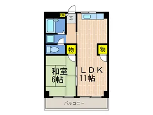 中央コア【5階】の間取り