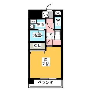 スカイフラット名古屋【4階】の間取り