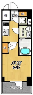 エスリード大阪シティノース【9階】の間取り