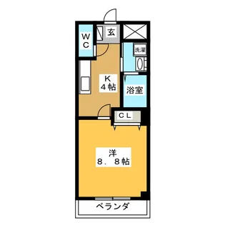 グランド・ソレイユII【3階】の間取り