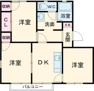ガーデンハイツ志村 D【1階】の間取り