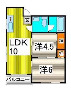 川口グレースマンション【7階】の間取り