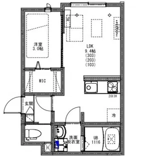 ケイアイ レジデンス 淵野辺3【1階】の間取り