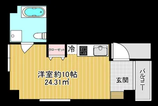 R-rooms代田橋【3階】の間取り