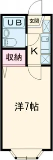 シャンブル綾瀬H【1階】の間取り