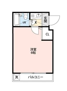 ローズアパートQ65番館【2階】の間取り