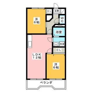 エステイトツジ【3階】の間取り
